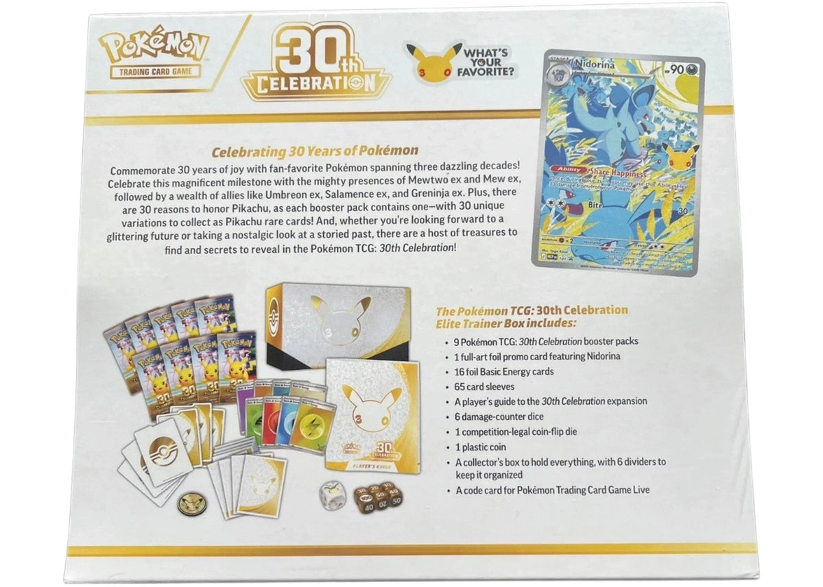 2026 Pokémon Mega Evolution 30th Celebration Elite Trainer Box