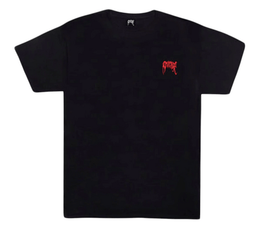 Revenge Basic Embroidery T-shirt Black/Red