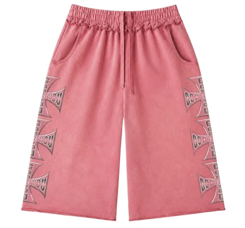 God In You Chopper Sweat Short Coral