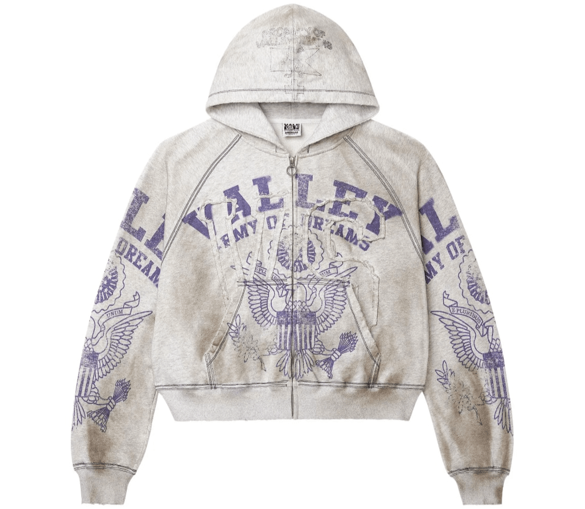 Vale Forever Army Zip Up Dirt/Grey