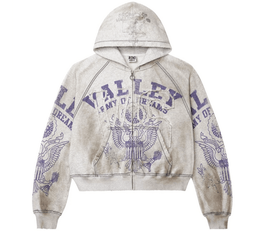 Vale Forever Army Zip Up Dirt/Grey