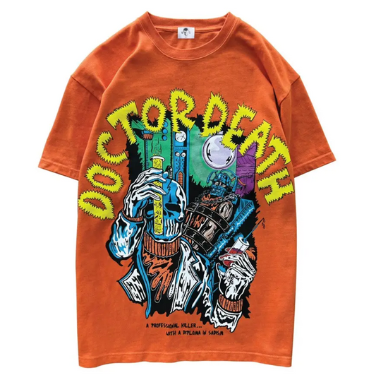 Warren Lotas Doctor Death Tee Orange