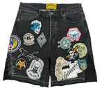 Godspeed Patchwork Denim V2 Shorts Black