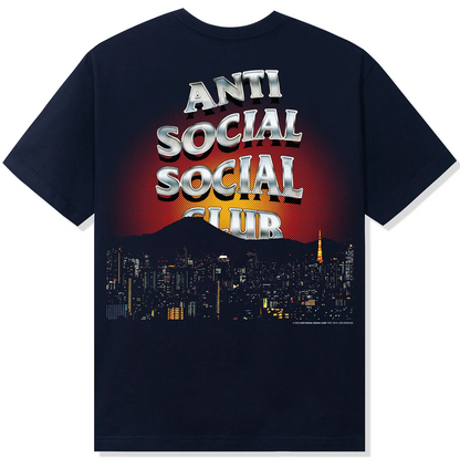 Anti Social Social Club Rising Sun Tee Navy