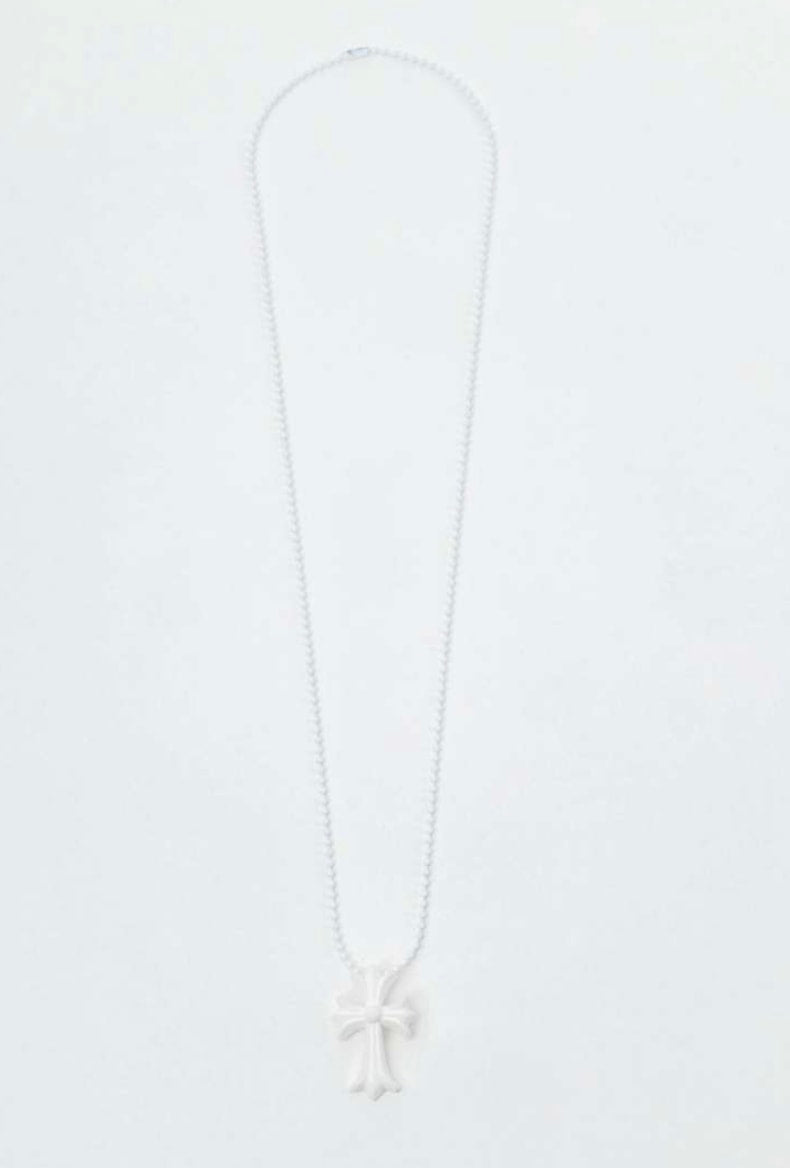 Chrome Hearts Silicone Necklace White