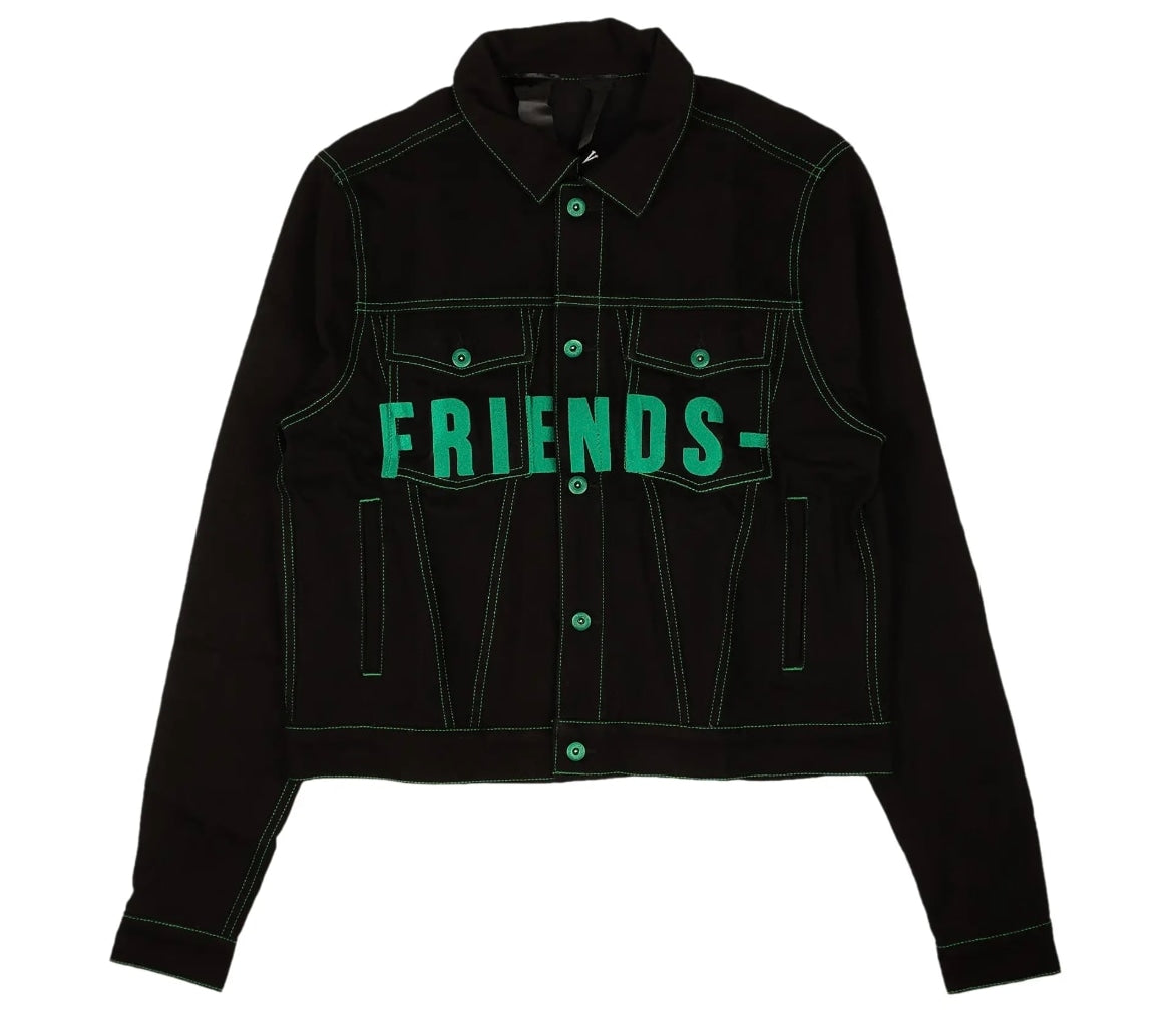 Vlone Friends Denim Jacket Black/Green