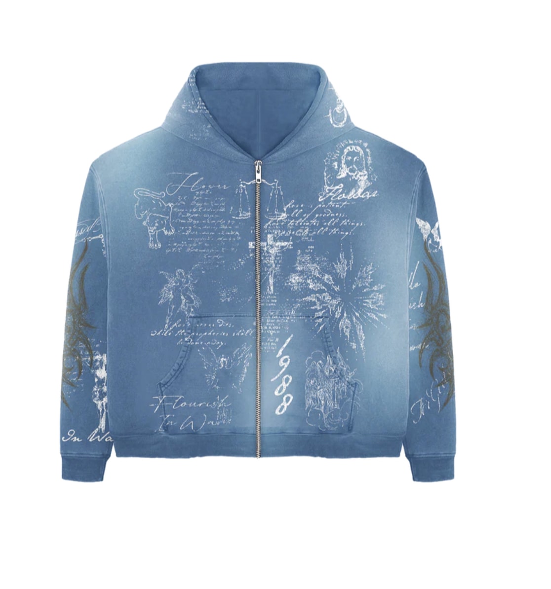 Flowar Scripture Zip Up