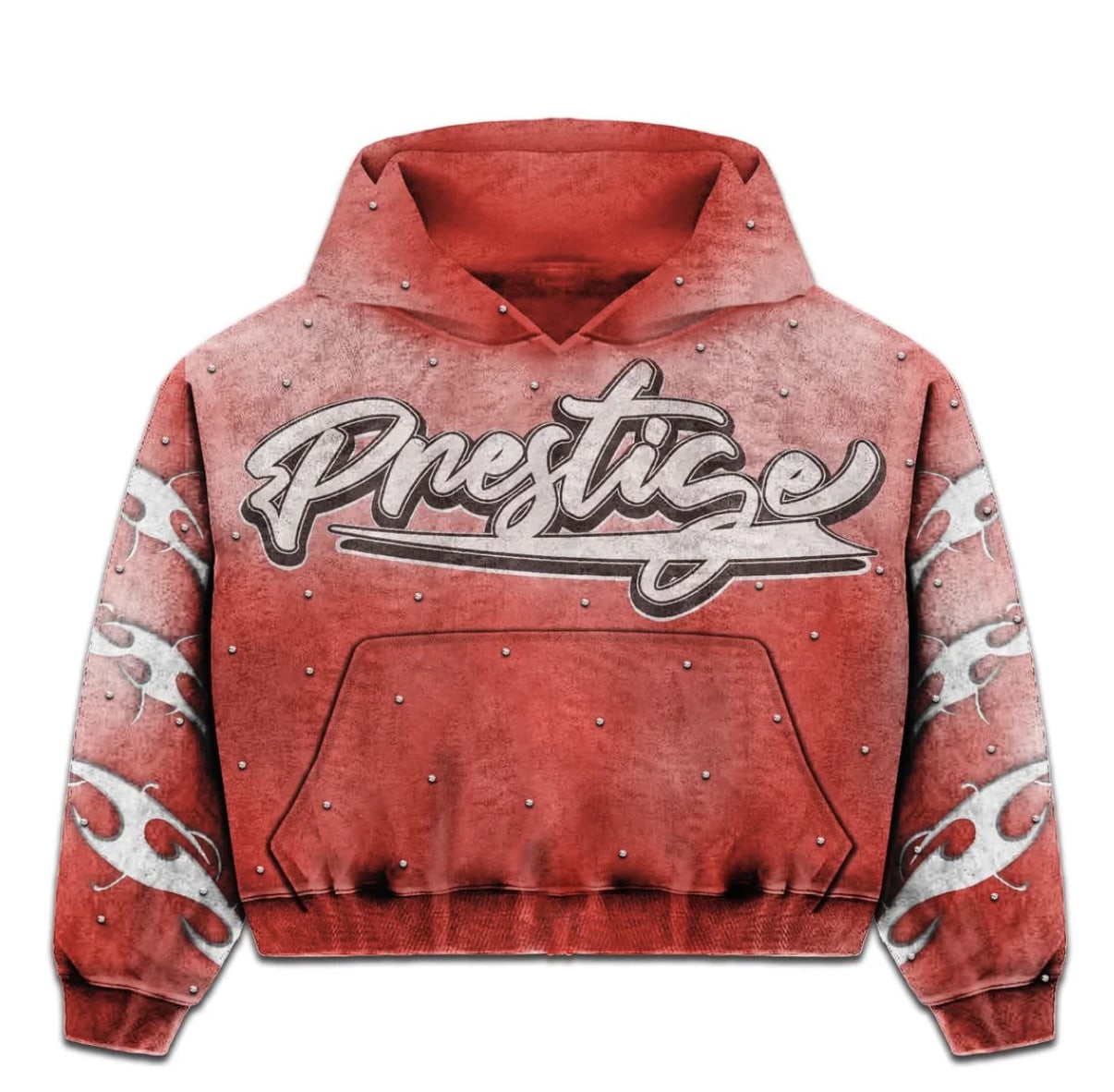 Prestige Flames Hoodie Red