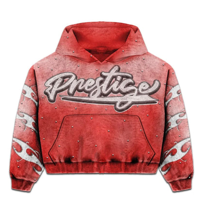 Prestige Flames Hoodie Red