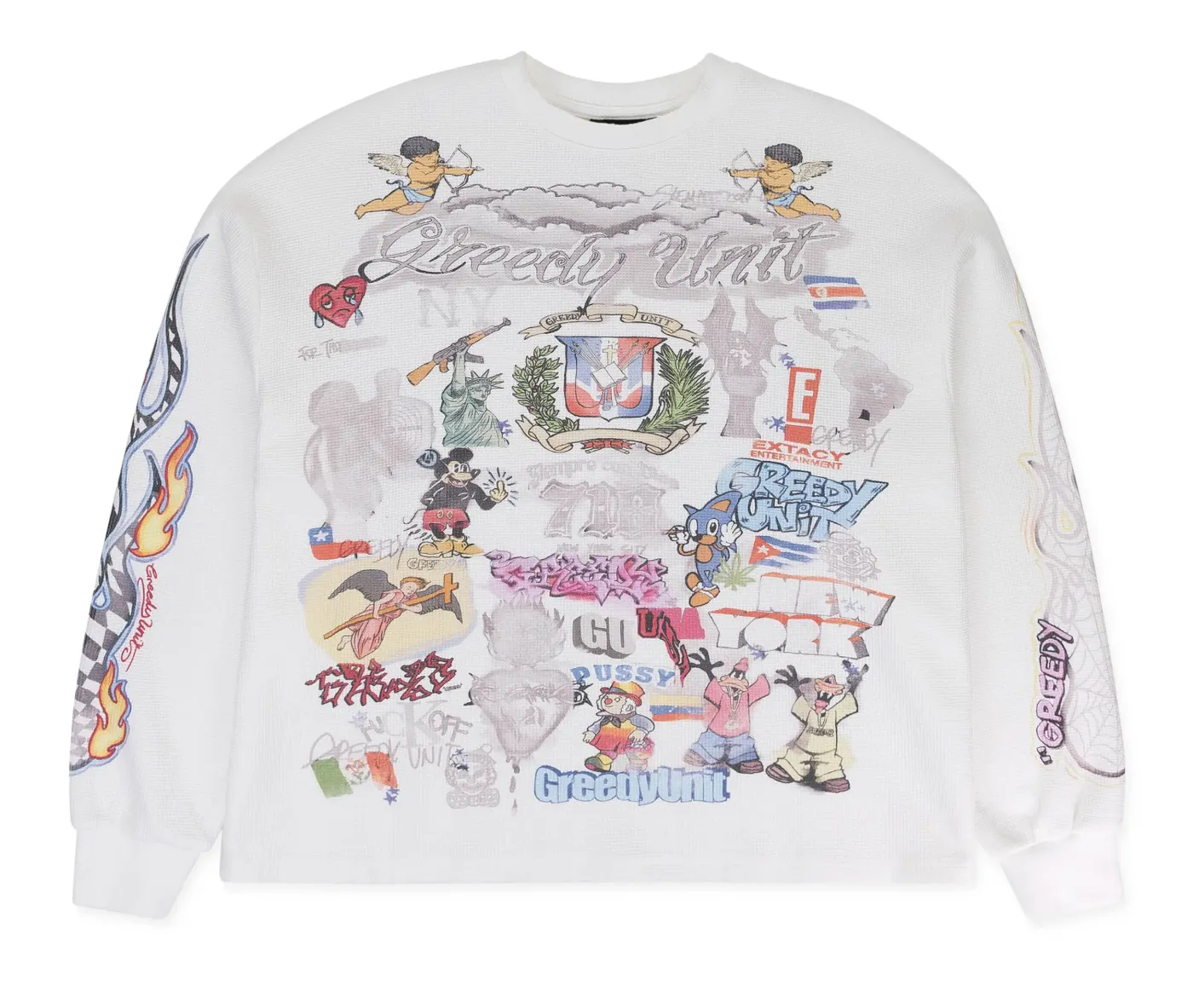 Greedy Unit All Over-Print Thermal White