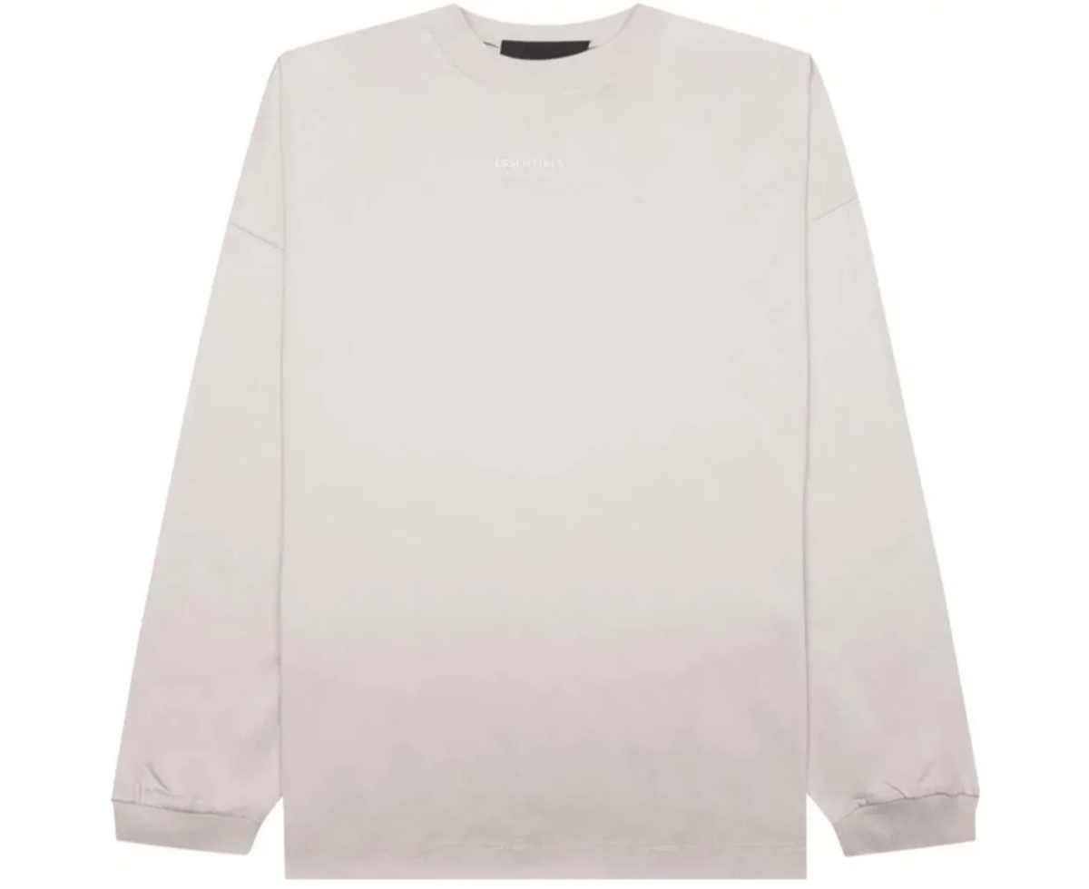 Fear of God Essentials Long-Sleeve Tee Silver Cloud