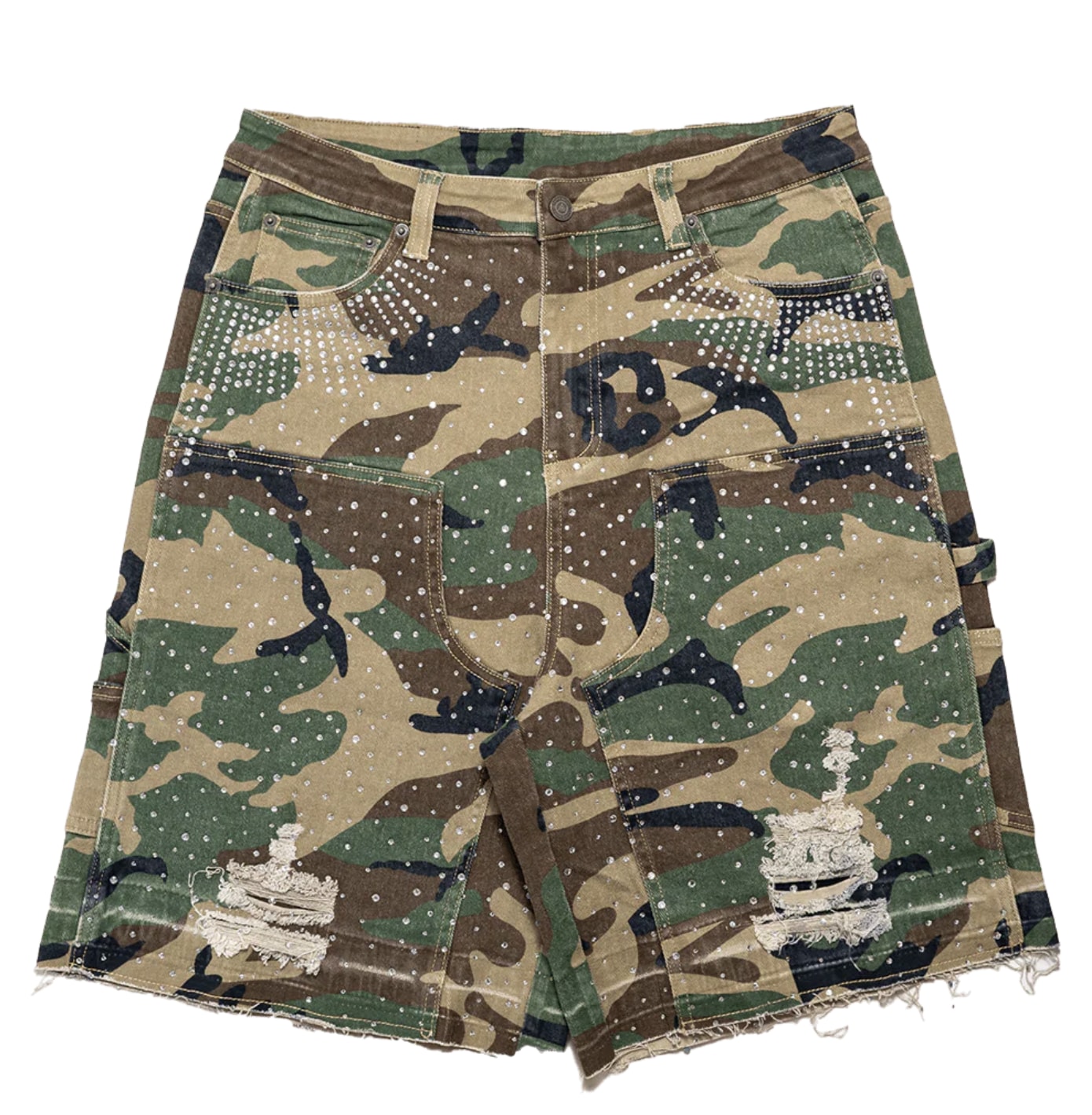 Paper Money Crystalized Shorts in Camo