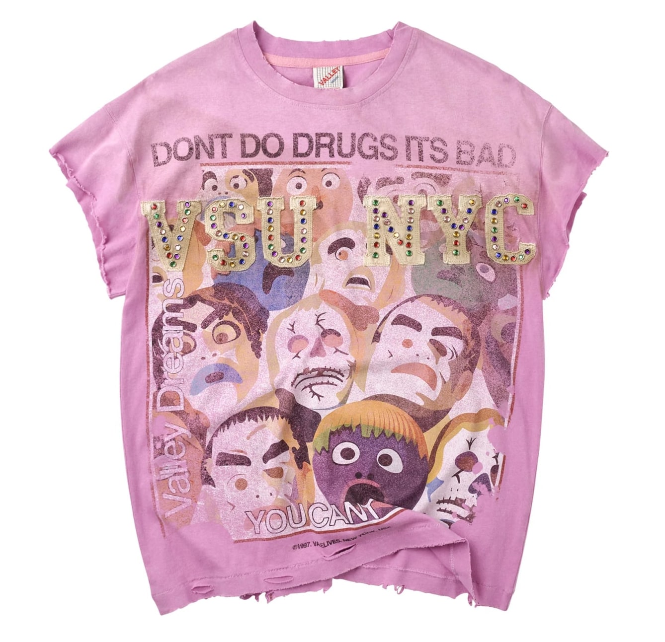 Vale Forever No Drugs Tank Pink