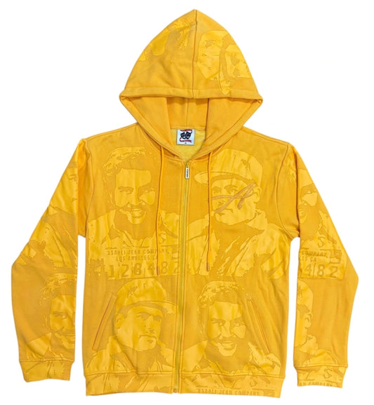 Asaali Monochrome Cartel Hoodie Yellow