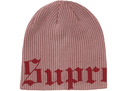 Supreme Old English Printed Beanie Red