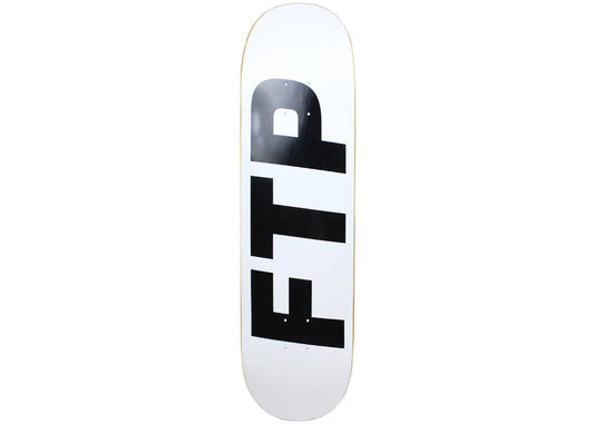 FTP Logo Skateboard Deck White/Black