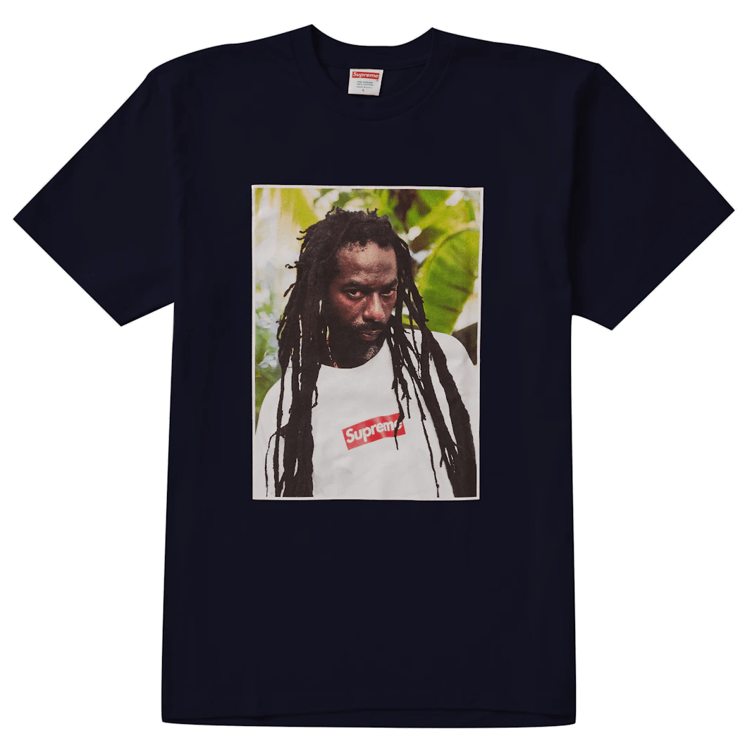 Supreme Buju Banton Tee Navy