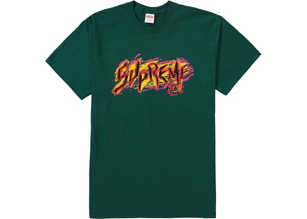 Supreme Scratch Tee Dark Green