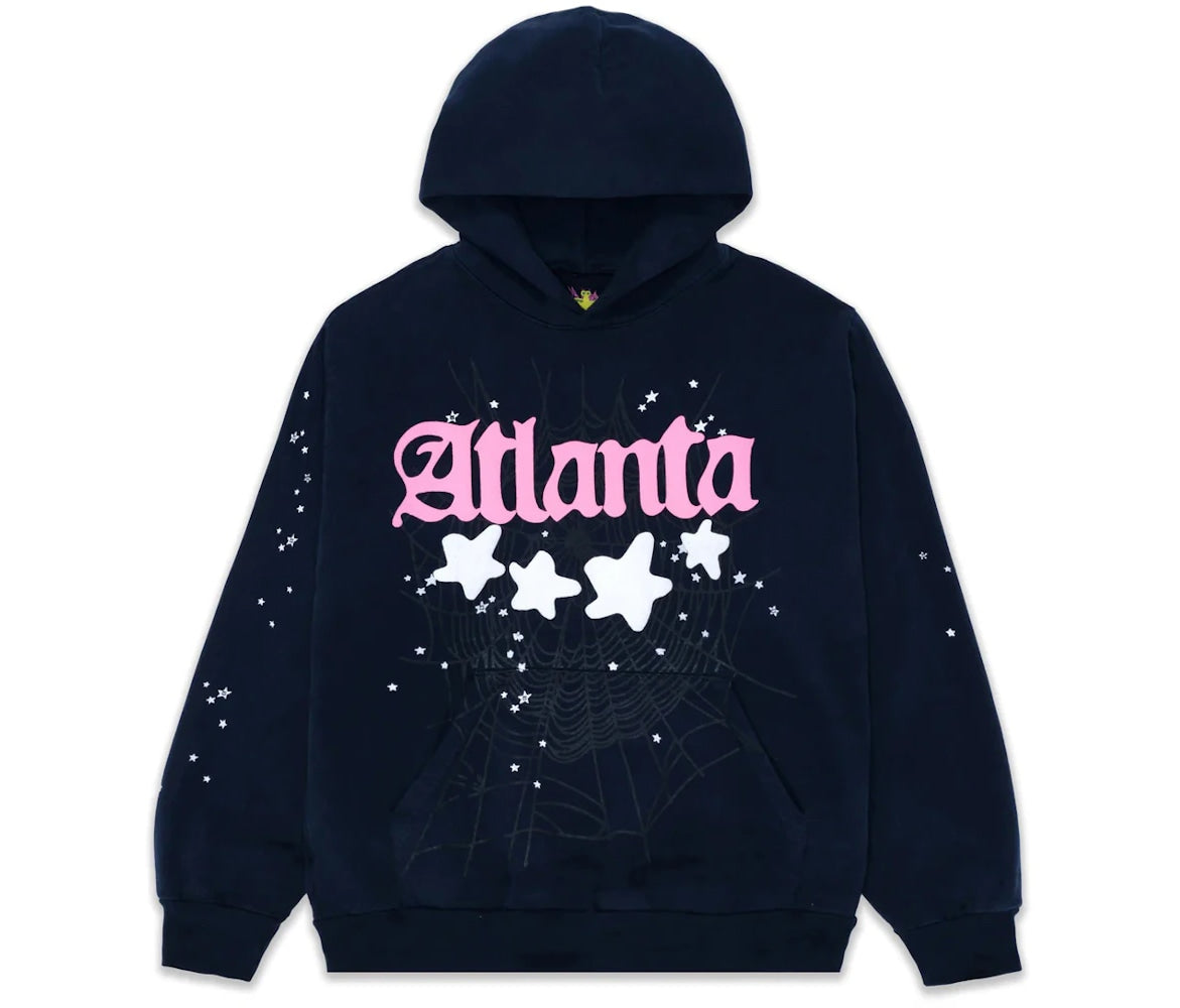 Sp5der Atlanta Hoodie Navy