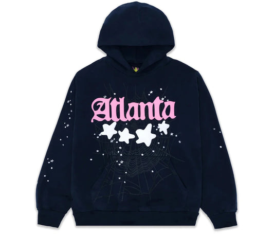 Sp5der Atlanta Hoodie Navy