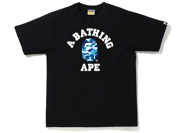 BAPE ABC Camo College Tee (SS20/SS23) Black/Blue