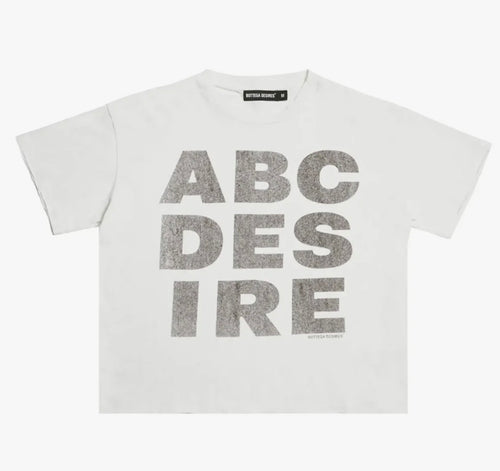 Bottega Desires ABC Desires Tee White