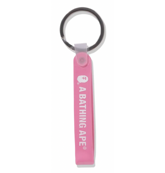 BAPE Rubber Loop Keychain Pink