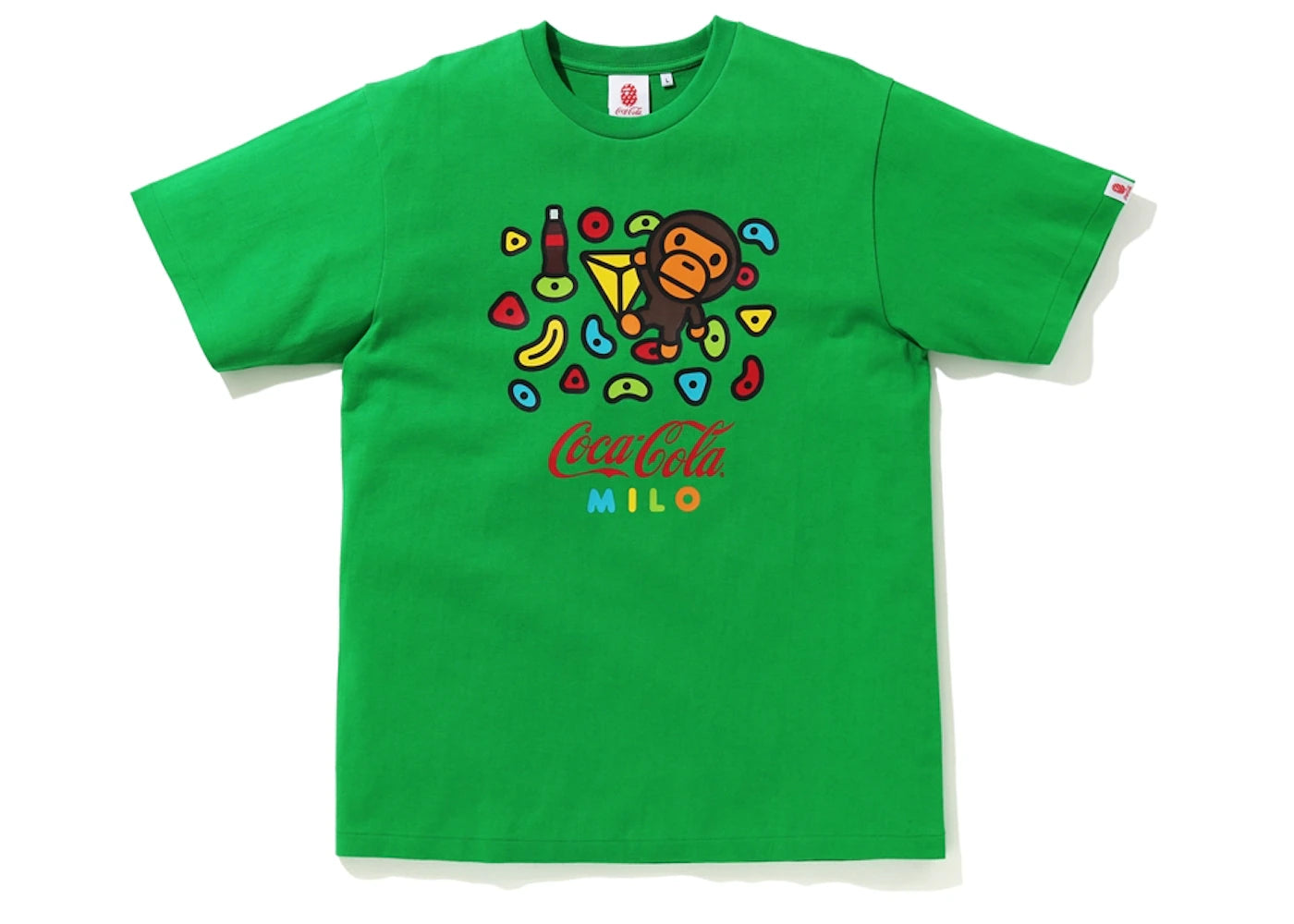 BAPE x Coca Cola Milo Sport Climbing Tee Green