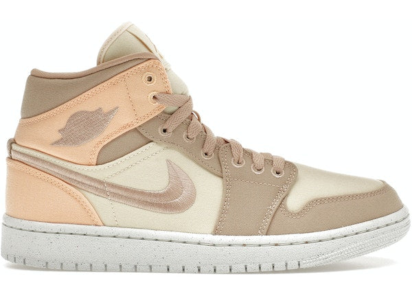 Jordan 1 Mid SE Canvas Khaki (Women's)