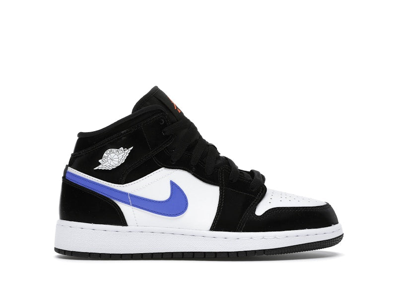 Jordan 1 Mid Black Racer Blue White (GS)