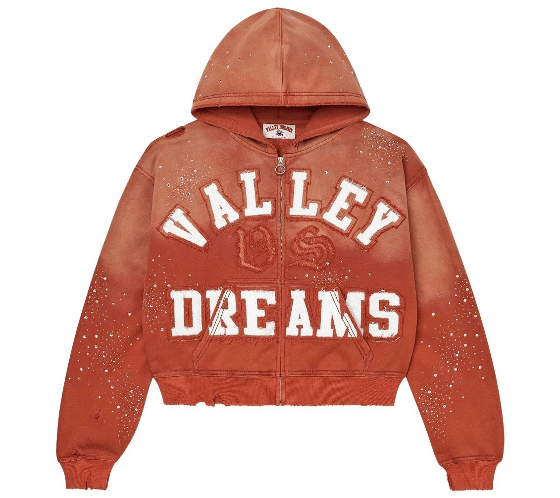 Vale Forever Classico Zip Up Hoodie Orange