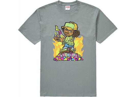 Supreme Molotov Kid Tee Dark Sage