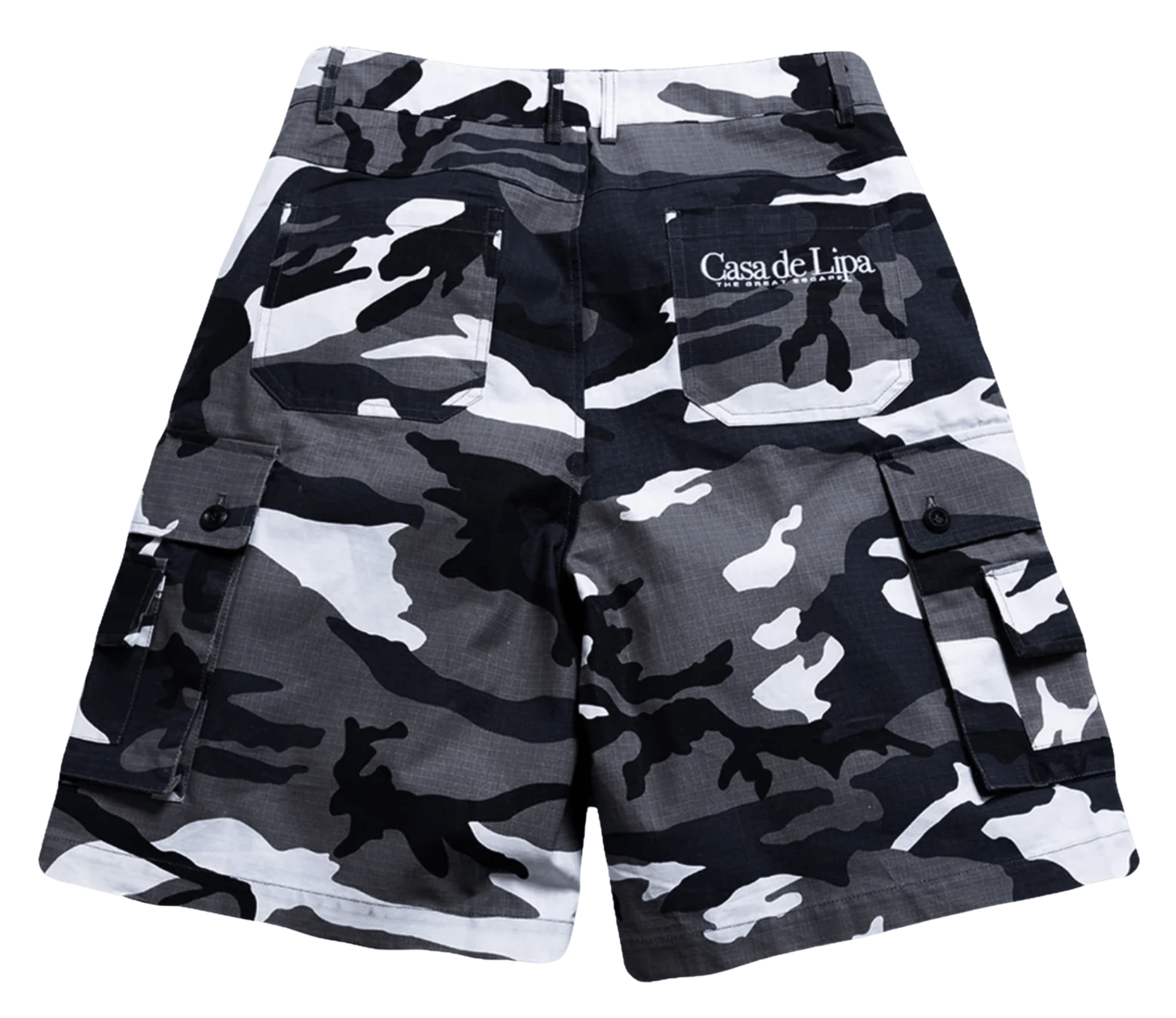 Casa De Lipa Winter Camo Cargo Shorts