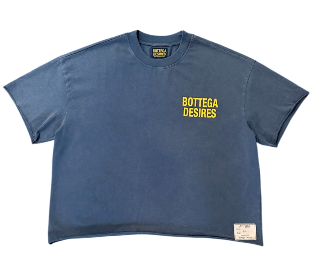 BOTTEGA DESIRES FUCK EM T-SHIRT BLUE