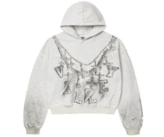 Vale Forever Big Chain Hoodie Grey