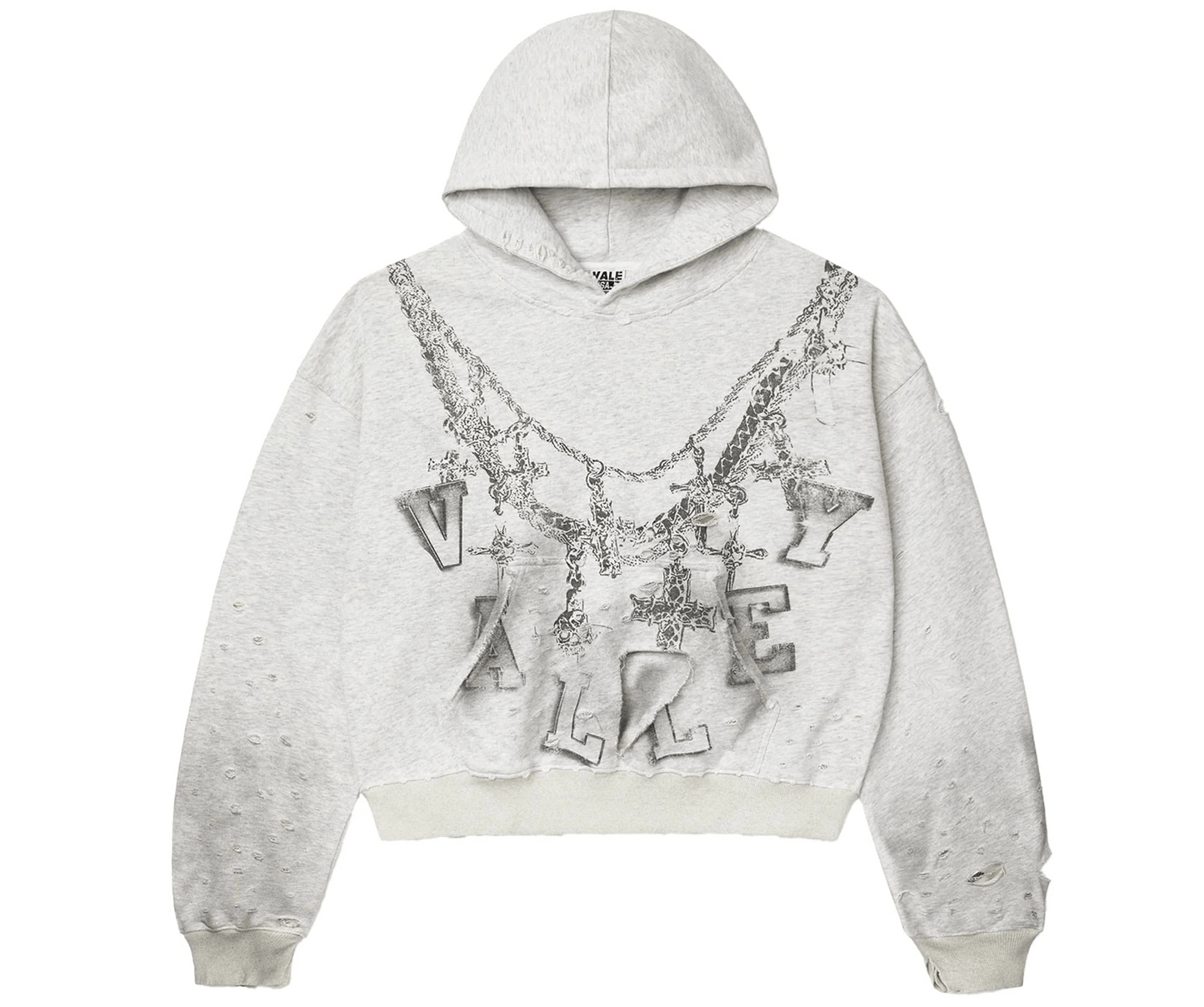 Vale Forever Big Chain Hoodie Grey