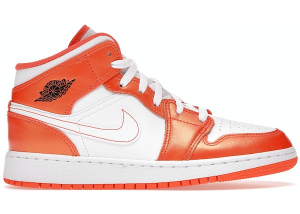 Jordan 1 Mid Metallic Orange (GS)