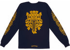 Chrome Hearts V89 Dagger L/S T-shirt Navy/Yellow
