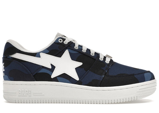 A Bathing Ape Bape Sta Low Color Camo Navy