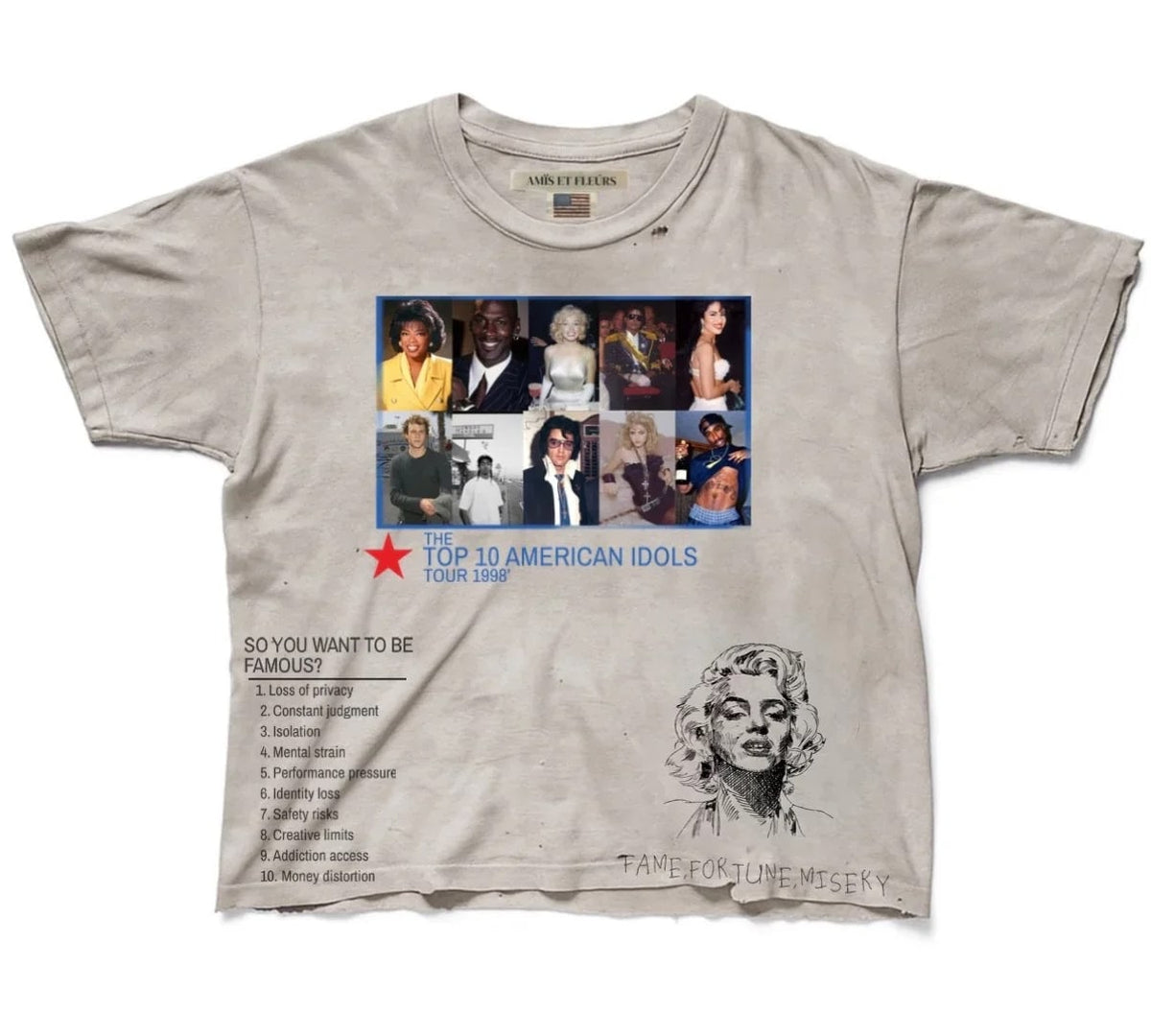 Amis Et Fleurs American Idols Tee