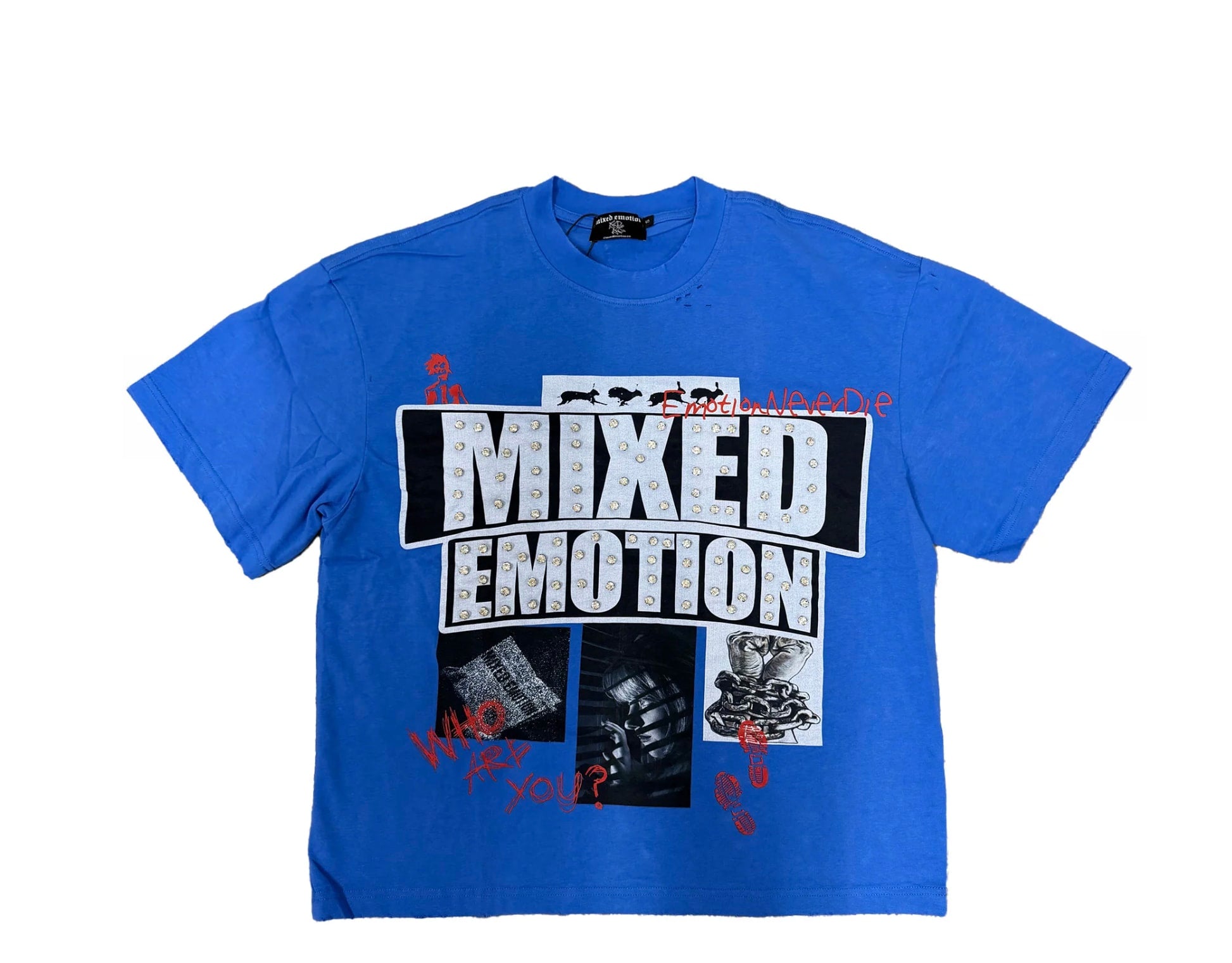Mixed Emotions Lost Identity Tee Blue