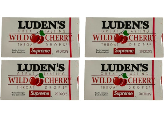 Supreme x Luden's Wild Cherry Throat Drops Box 4x Lot (Not Fit For Human Consumption)