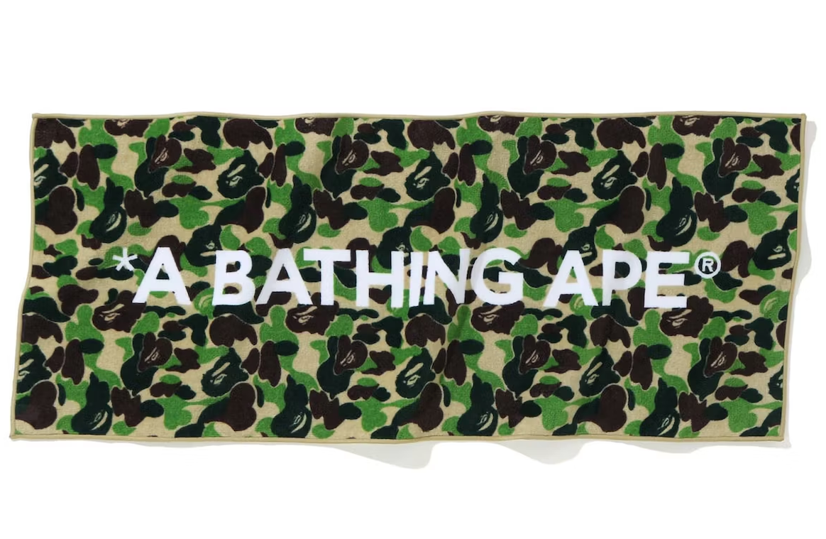 BAPE ABC Camo Sport Towel (SS23) Green