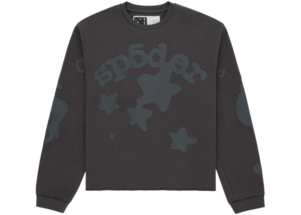 Sp5der Beluga Thermal Sweatshirt Slate Grey