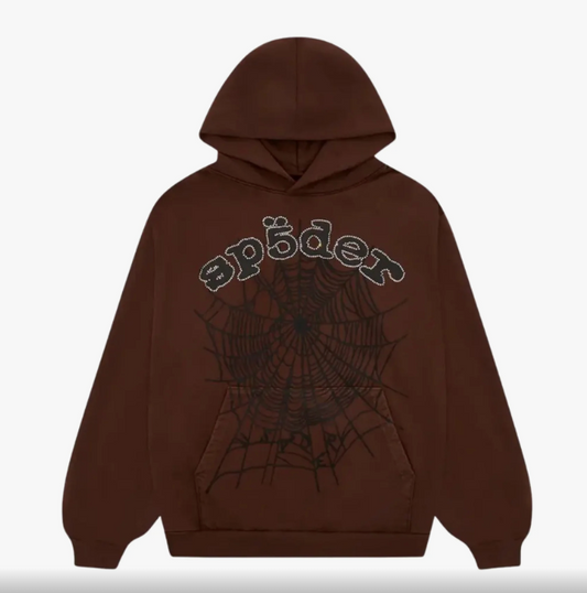 Sp5der OG Web Hoodie Brown (Complexcon Exclusive)
