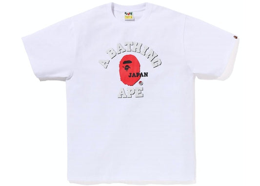 BAPE Japan College Tee White