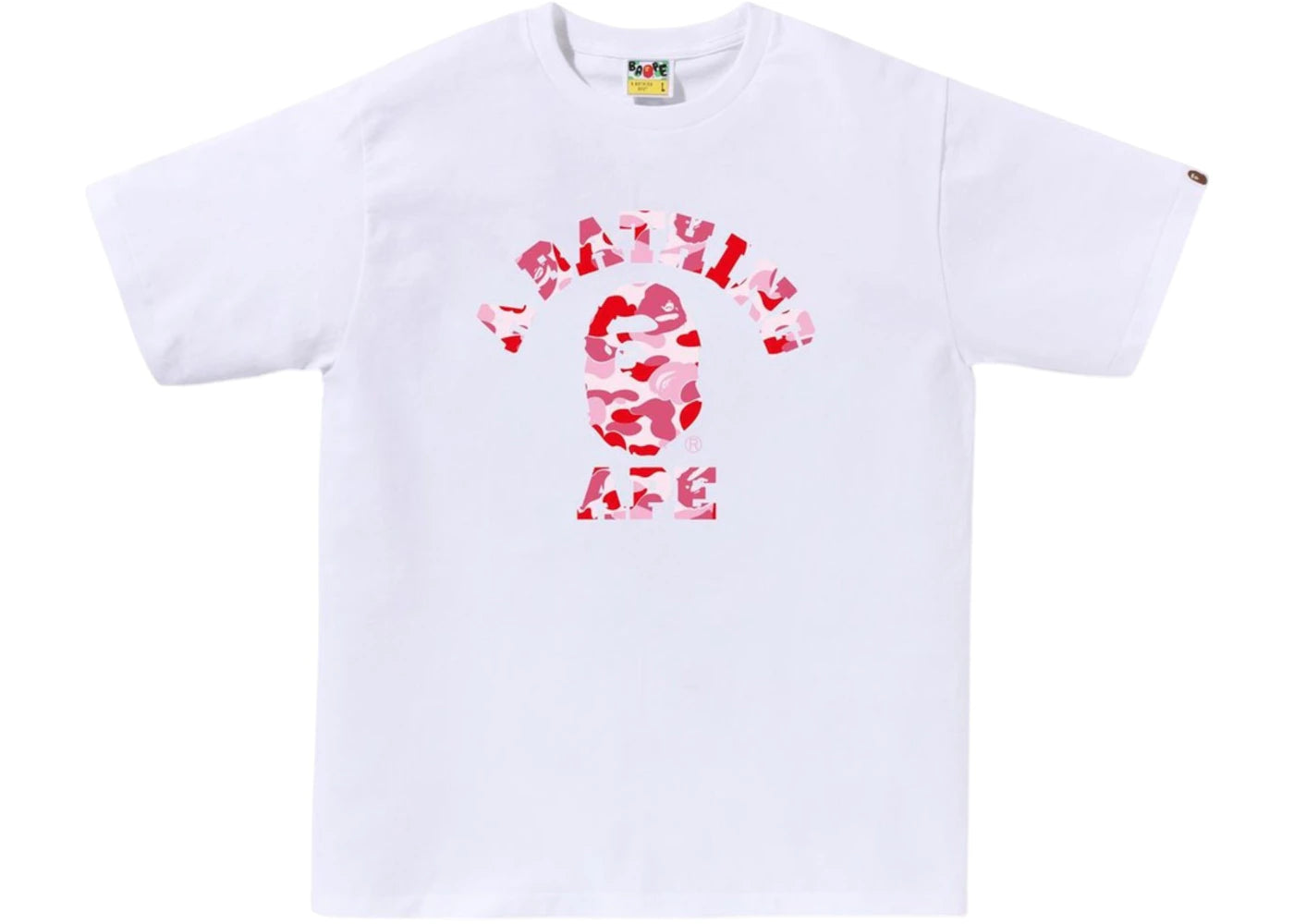 BAPE ABC Camo College (SS25) Tee White/Pink