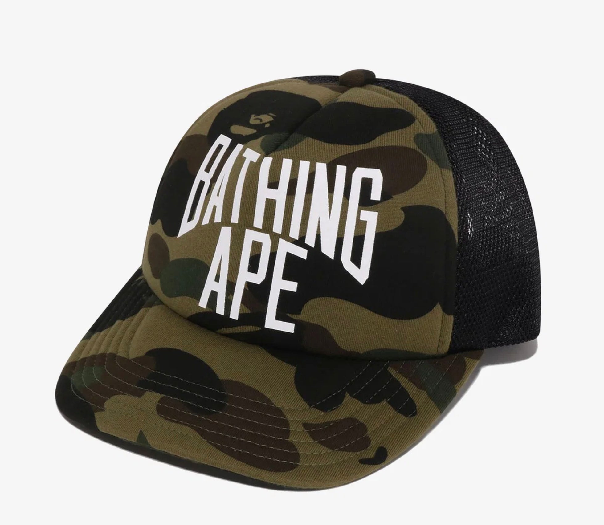 A Bathing Ape 1st Camo Logo Mesh Cap