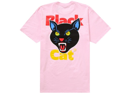 Supreme Black Cat Tee Light Pink