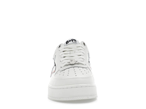 A Bathing Ape Bape Sta Low Shark Pack White